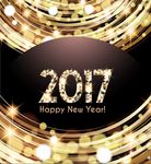 金色雅黑尊贵新年矢量设计元素