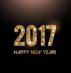 金色圣诞新年矢量背景设计元素