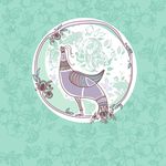 卡通凤凰背景底纹