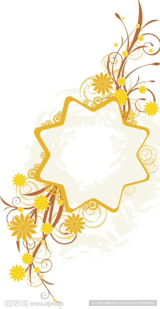 插画矢量图 花纹素材