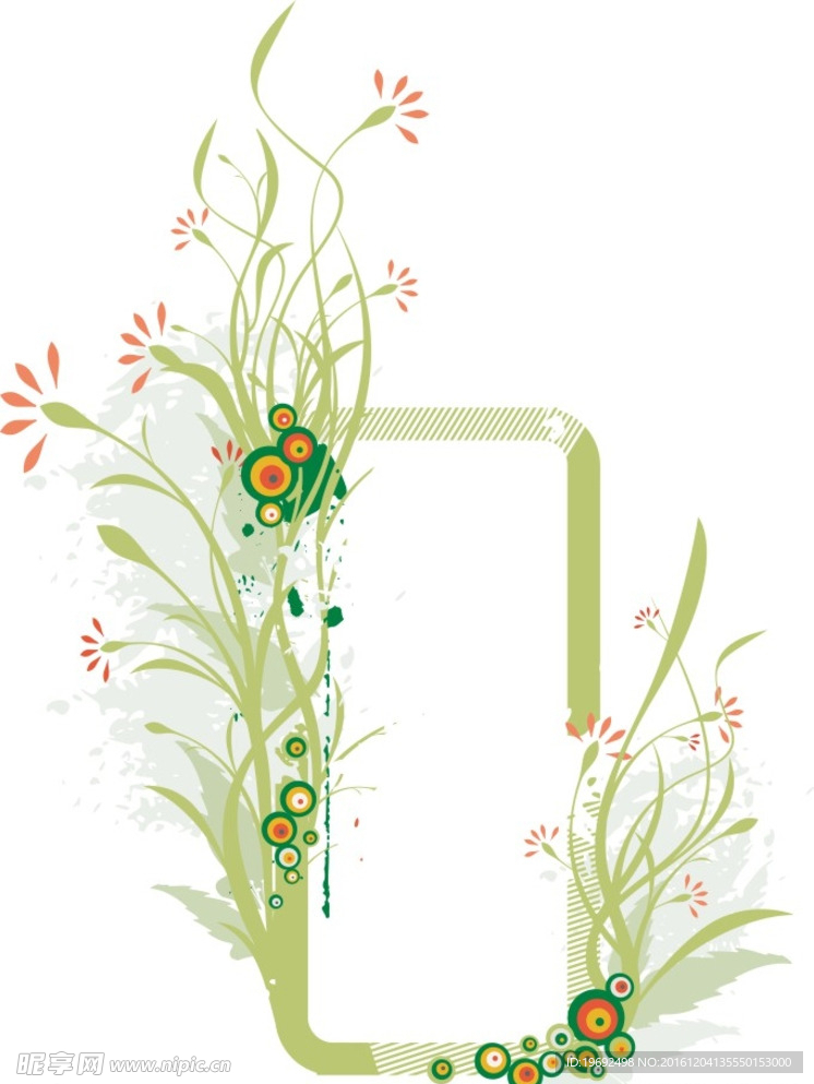 插画矢量图 花纹素材