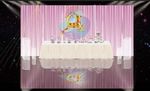 粉色梦幻设计感婚礼甜品区效果图