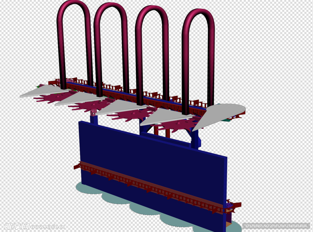 玉米收割机3d模型