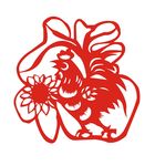 剪纸鸡