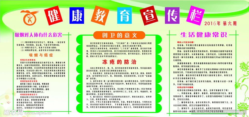 健康教育展板