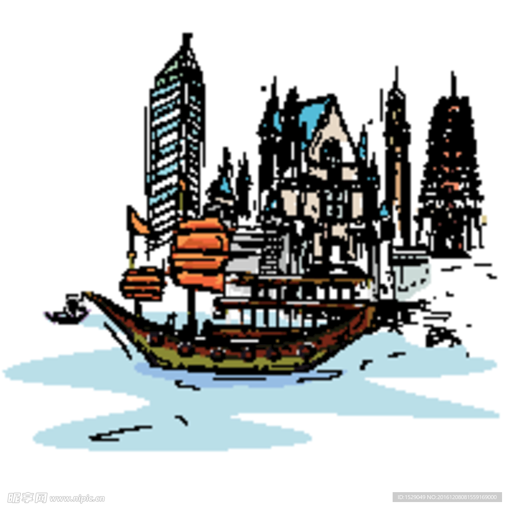 矢量城市风景