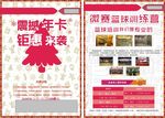 圣诞宣传篮球培训宣传单