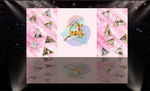 粉色梦幻设计感婚礼展示区效果图