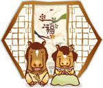 卡通古典小马素材