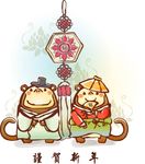卡通可爱小猴子素材
