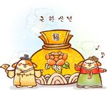 卡通金钱猪素材
