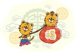 卡通小老虎素材