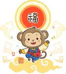 卡通猴子素材