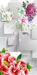 3D花卉玄关图