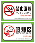 禁止吸烟 吸烟区 吸烟提示