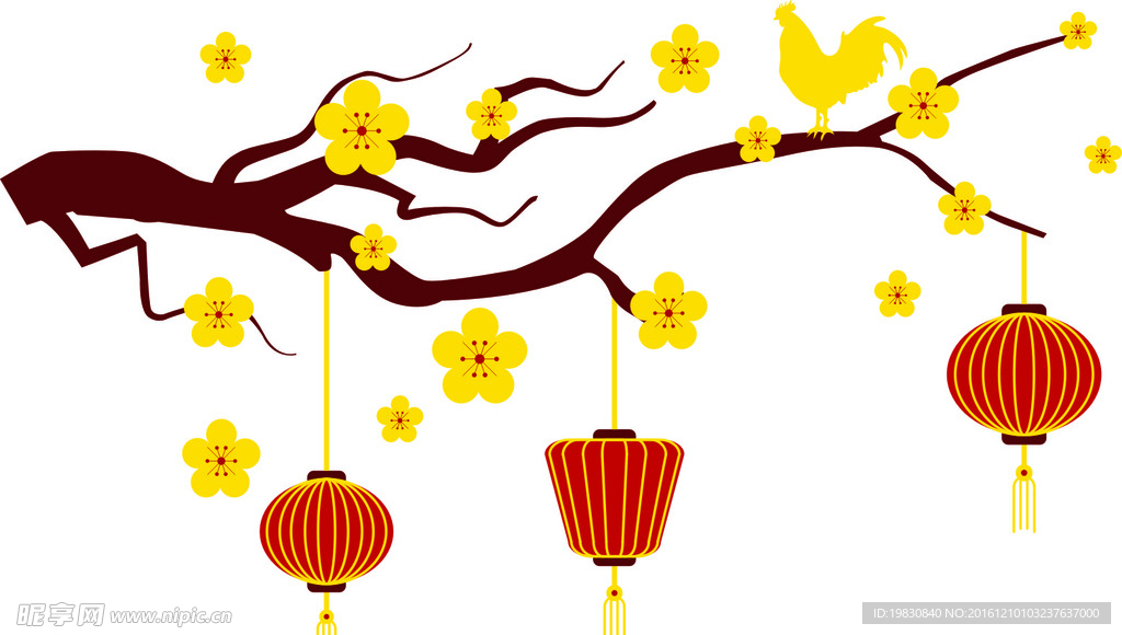 梅花  灯笼