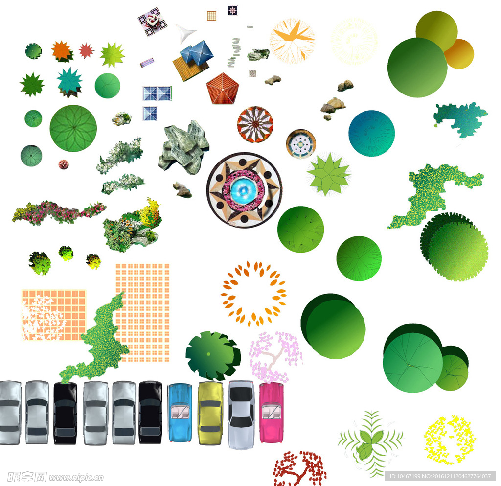 绿化 平面 图例