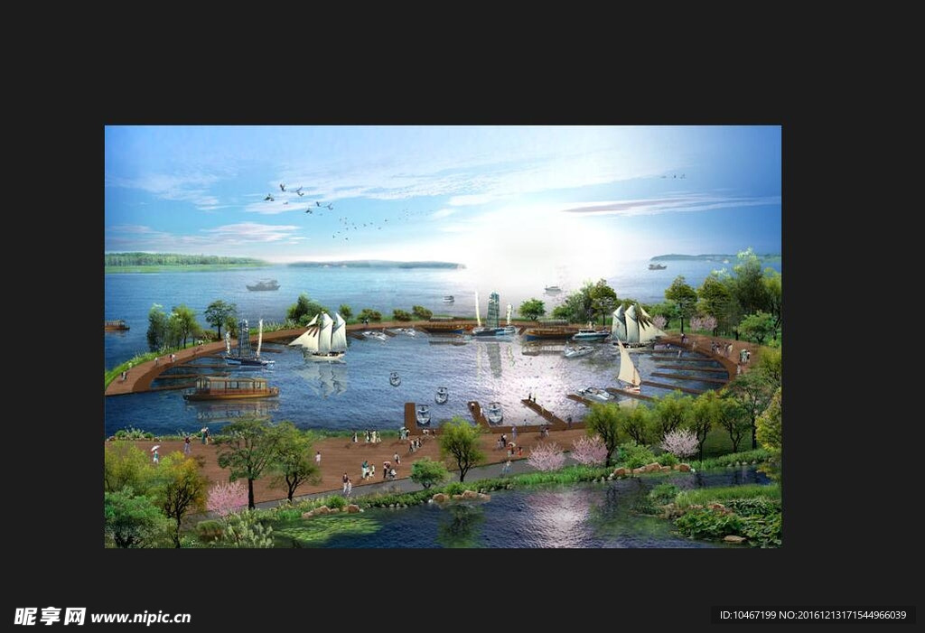 水景 PSD 素材