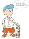 滑板少年素材
