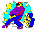 DJ街舞少年素材