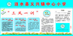 涟水县义兴中学校园展板