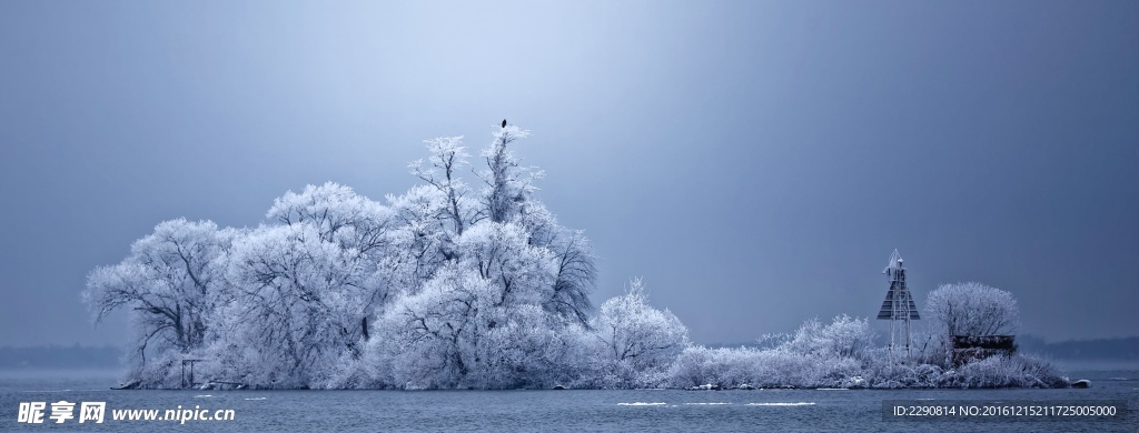 雪后小岛