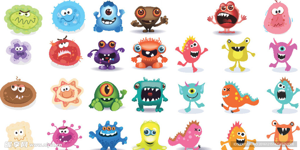 卡通动漫怪兽