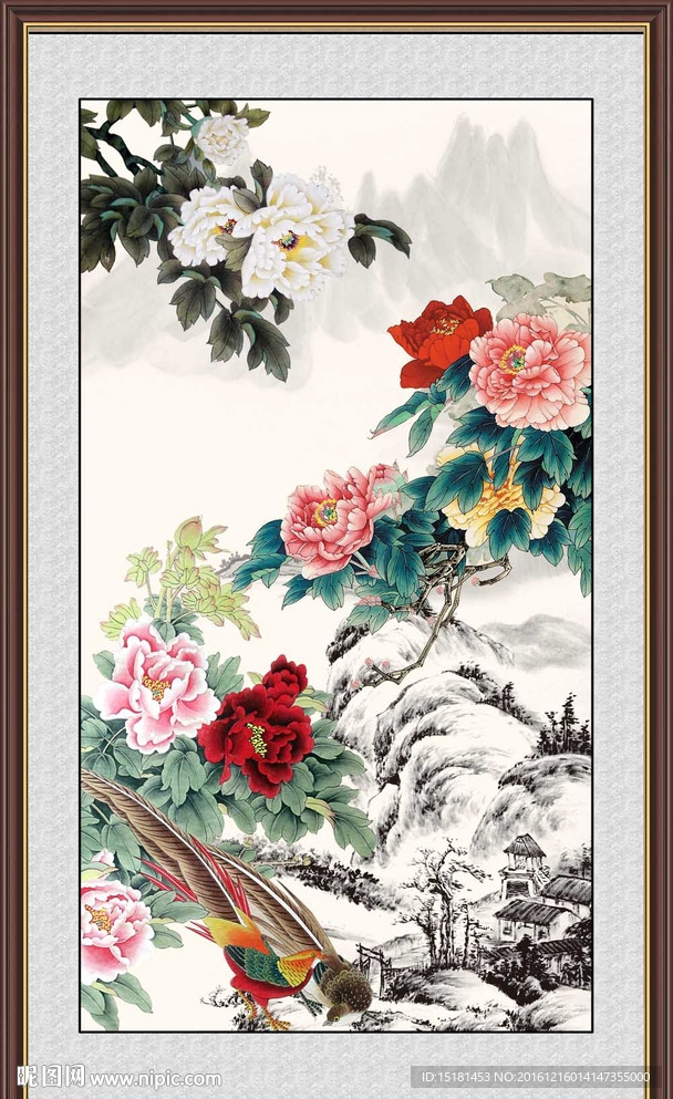 国画牡丹