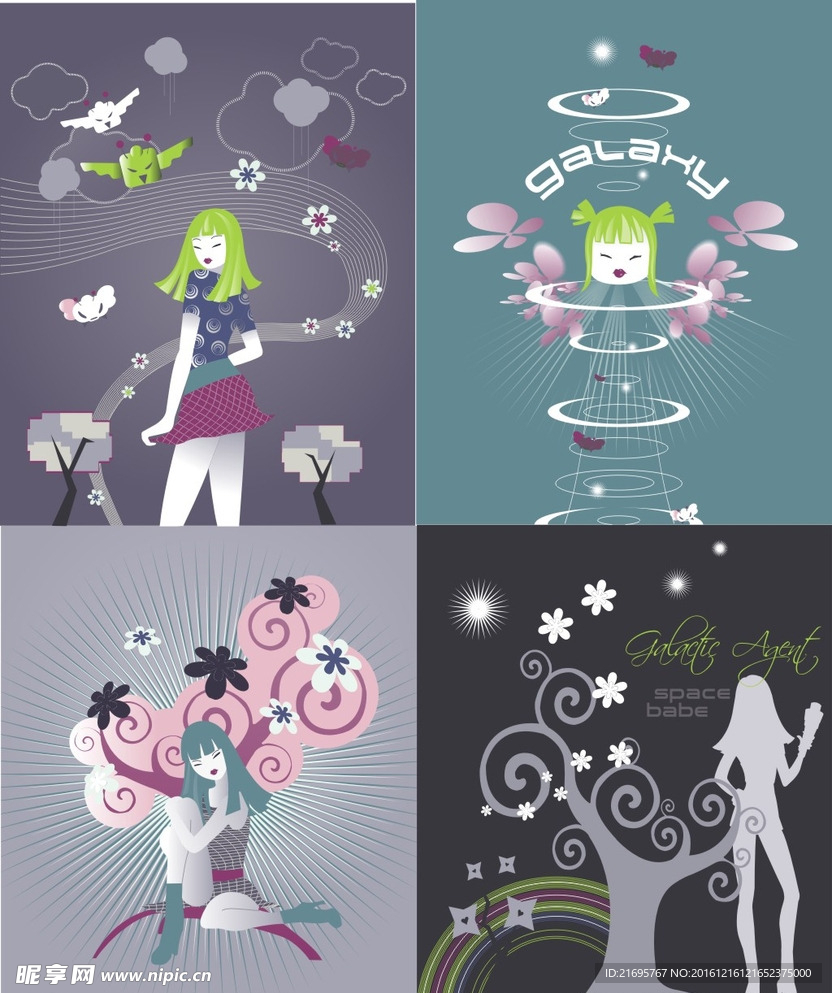人物花纹