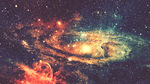 奇幻星空星云海报背景高清图片