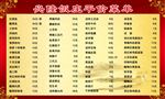 饭庄菜单设计