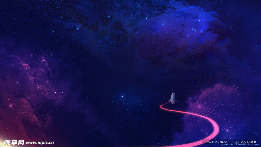 绚丽星空背景素材