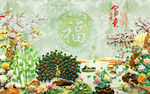 玉雕电视背景墙