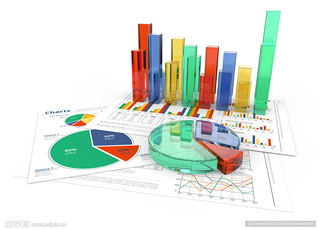 商业金融彩色分析数据高清图片