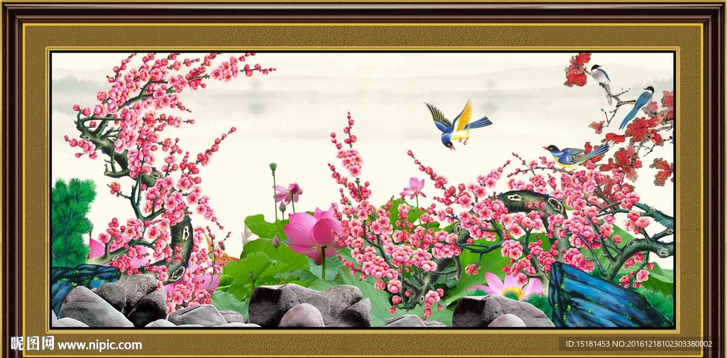 国画梅花