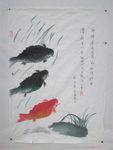 鱼水彩画