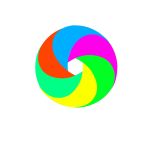 PS绘制螺旋圆环效果