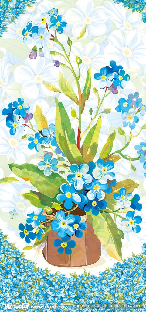 花卉世界玄关装饰画