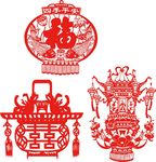 灯笼剪纸