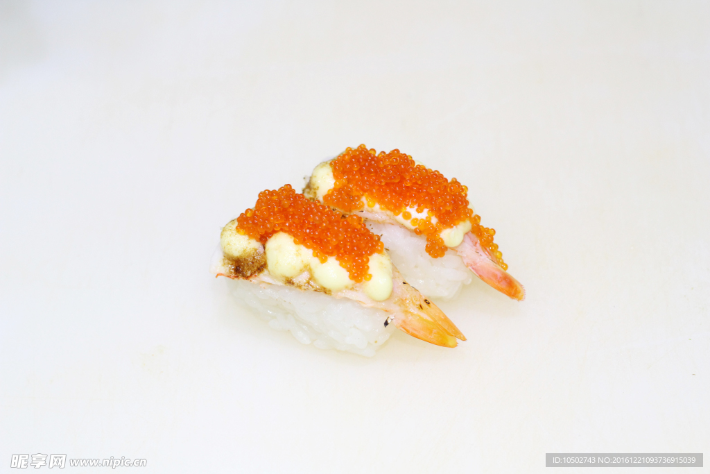 火焰樱花虾寿司