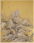 万峰飞雪 清 任熊