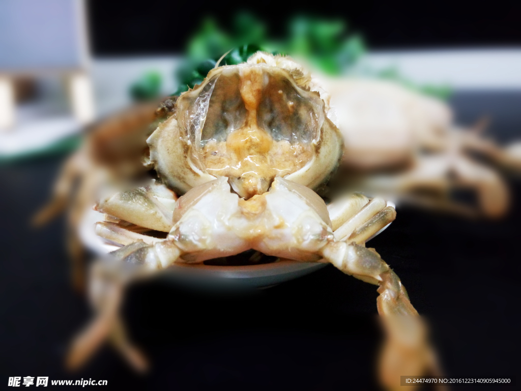腌制花盖蟹 即食螃蟹 海鲜