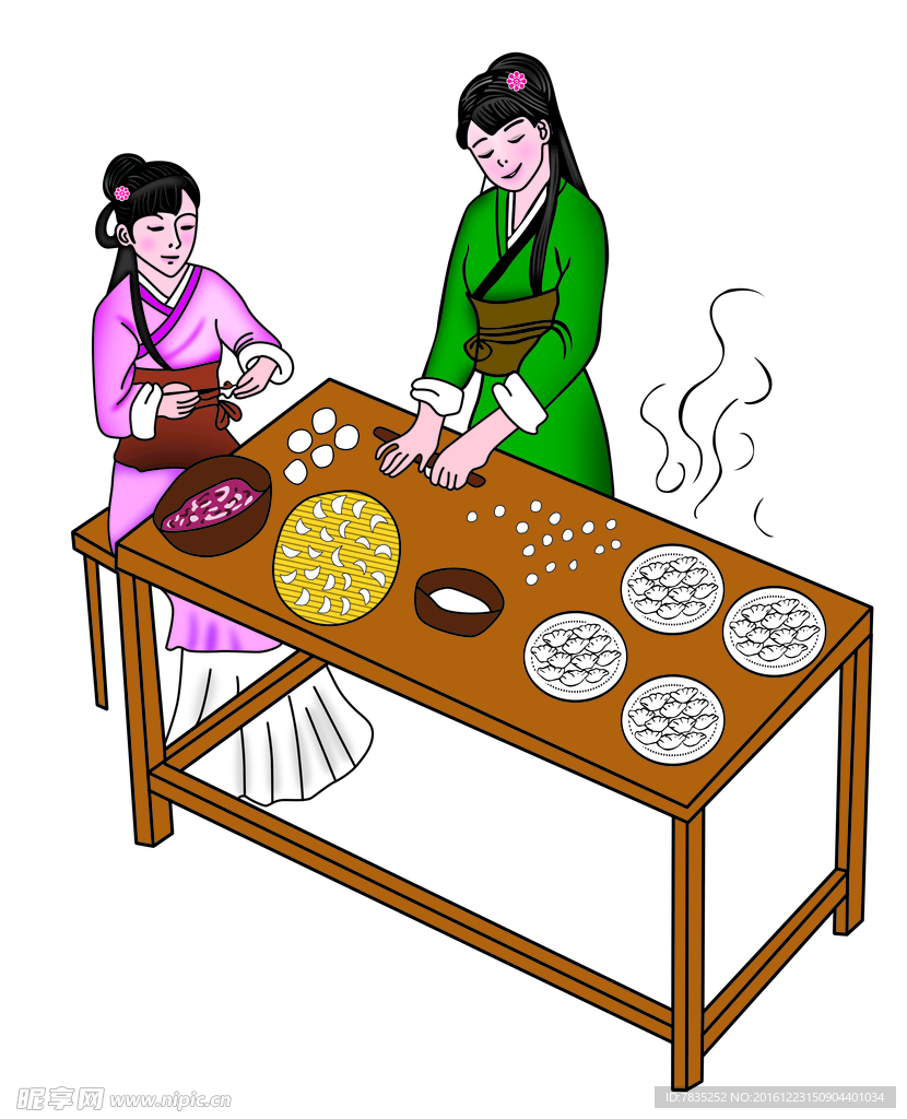 包饺子