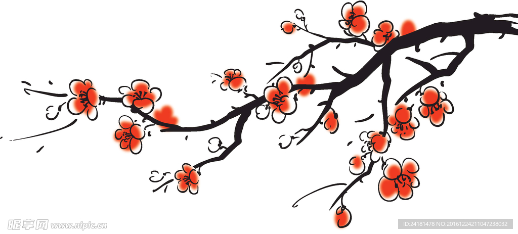 矢量梅花