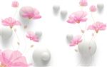3D透明花电视背景