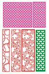 雕刻花格 隔断 矢量图