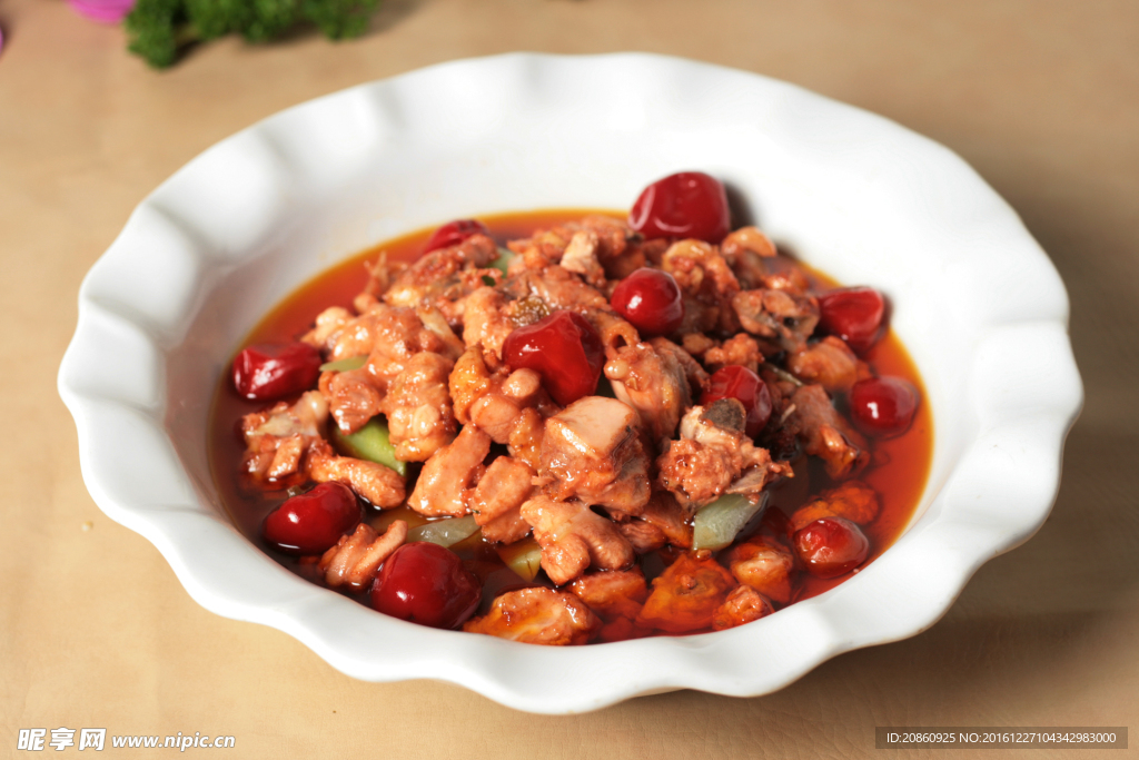 辣椒鸡肉图片