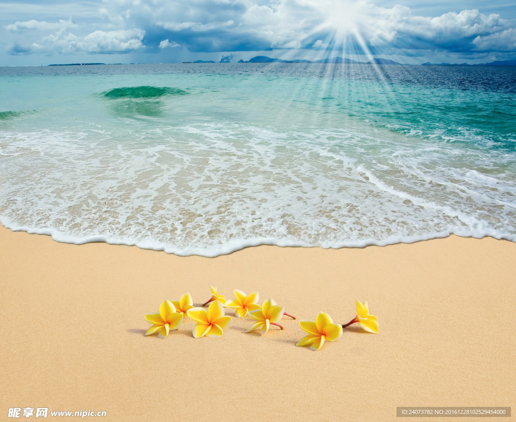 阳光沙滩海浪
