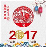 鸡年报春海报