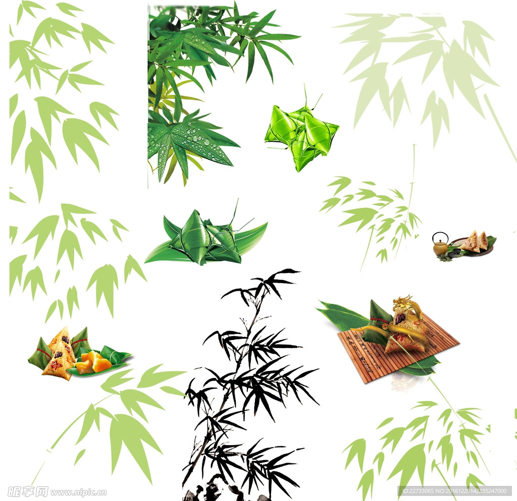 竹叶粽子图片